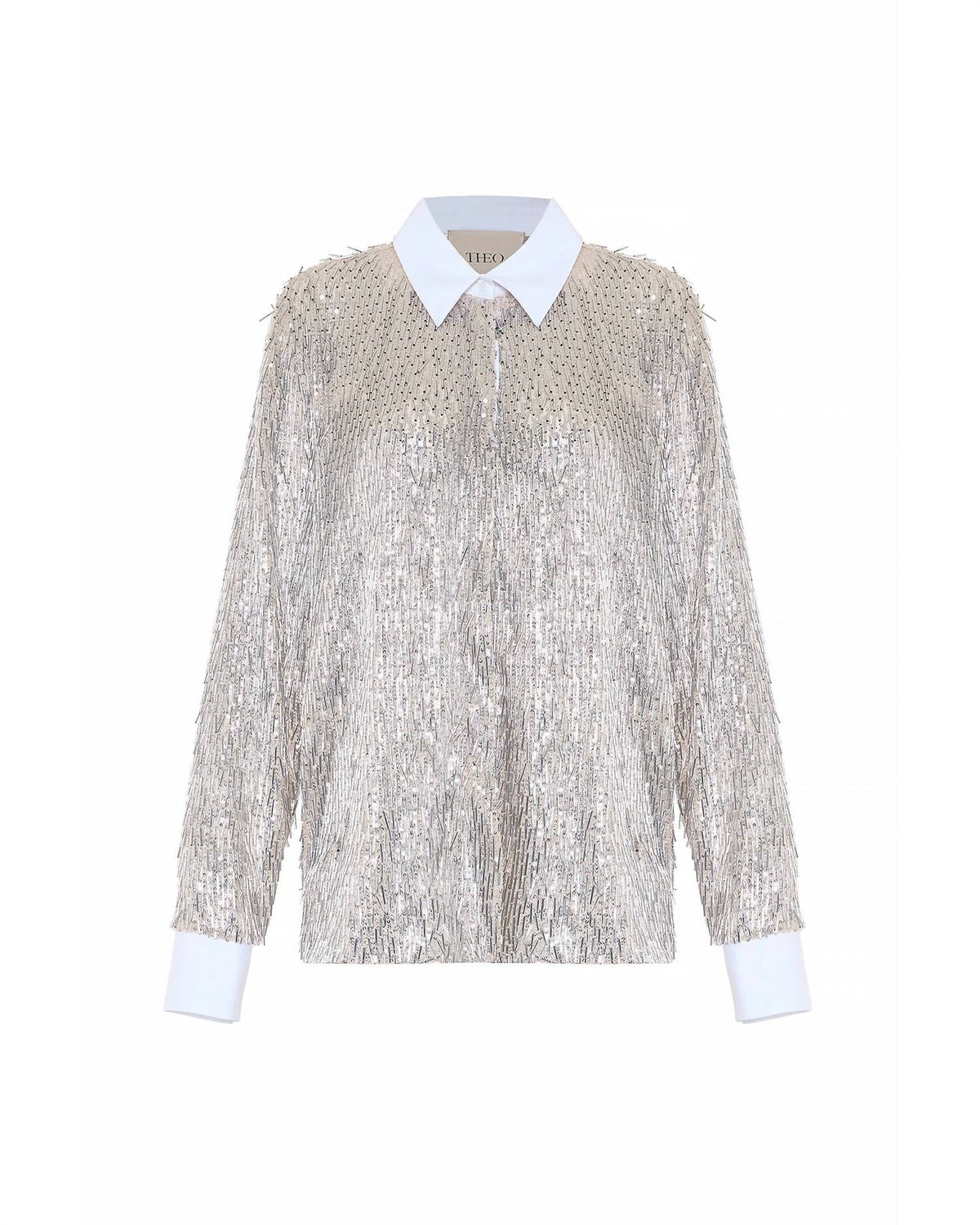 Theo The Label - Kleio Sequin Collared Shirt