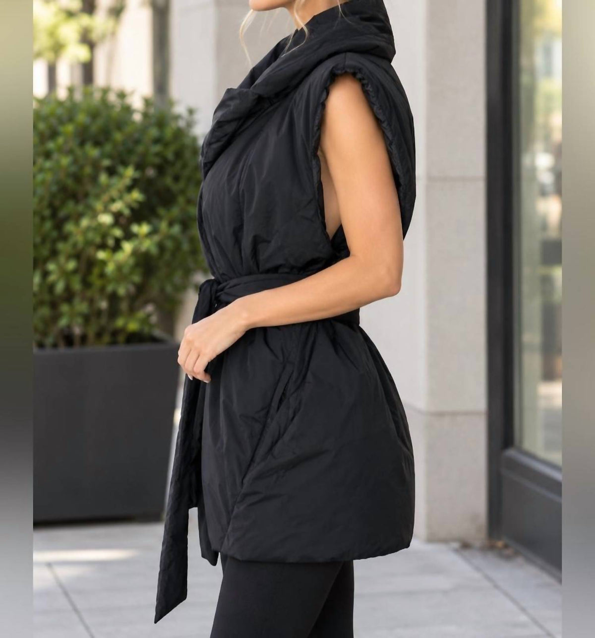 Theory - BELT PUFFER VEST