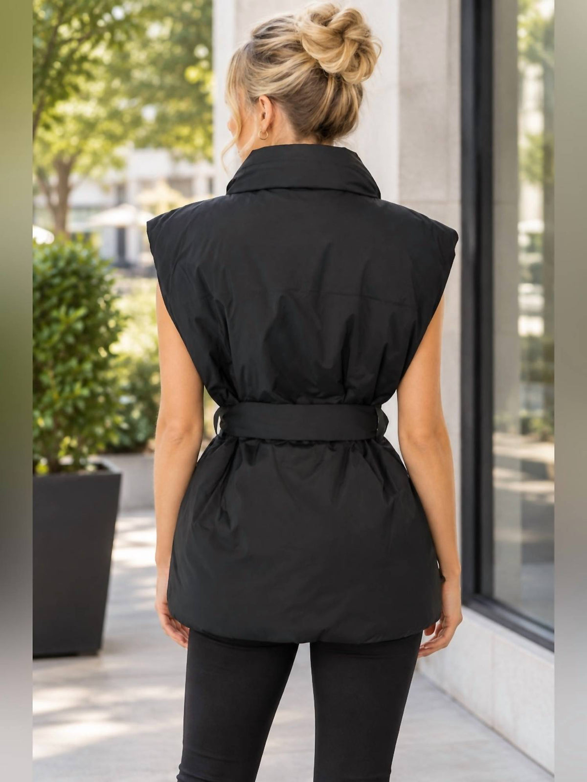 Theory - BELT PUFFER VEST