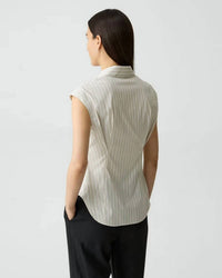 Theory - CAP SLEEVE CINCH SHIRT