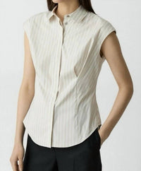 Theory - CAP SLEEVE CINCH SHIRT
