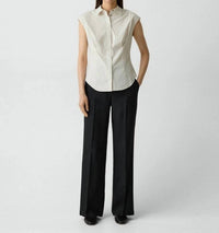 Theory - CAP SLEEVE CINCH SHIRT
