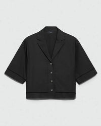 Theory - City Poplin Boxy Camp Shirt