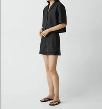 Theory - City Poplin Eyelet Shorts