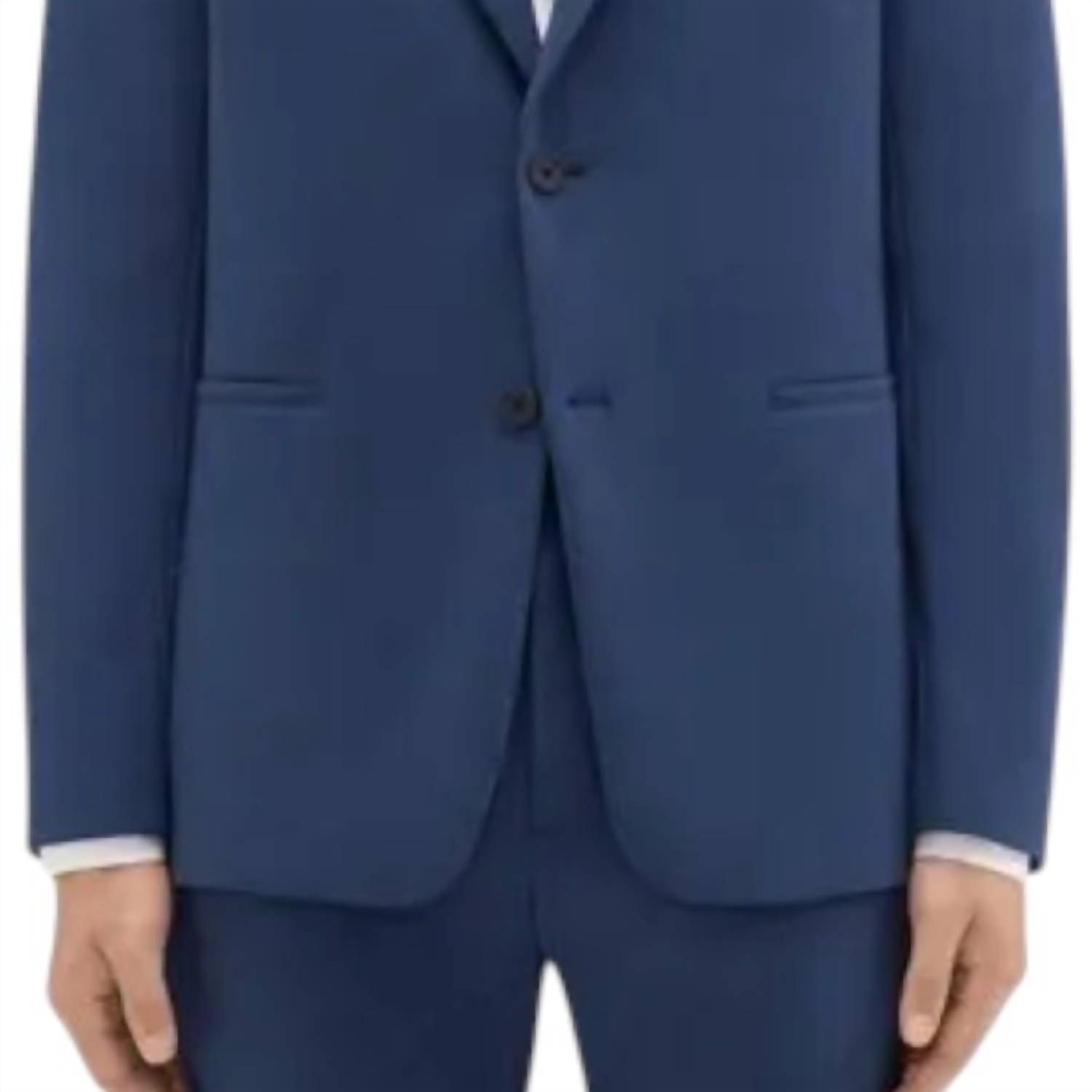 Theory - Clinton Blazer In Precision Ponte - blazers - blue - clothing
