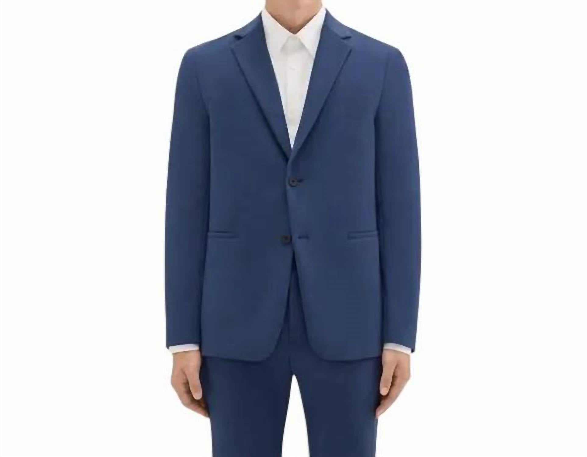 Theory - Clinton Blazer In Precision Ponte - blazers - blue - clothing