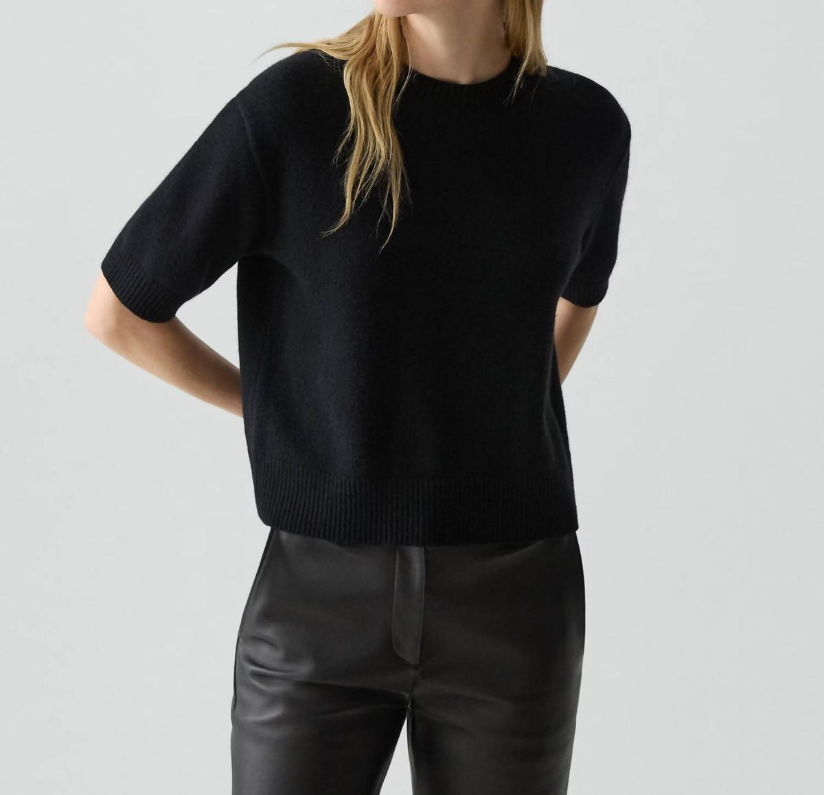 Theory - Cropped Cashmere Tee