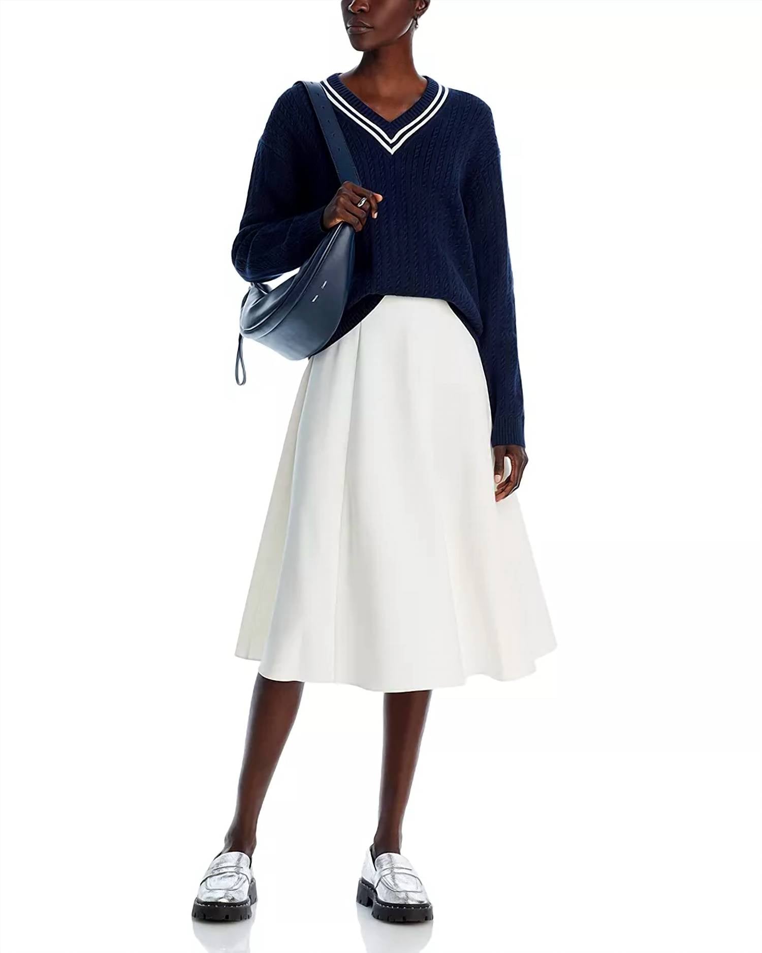 Theory - Full Round Midi Skirt - clothing - knee - length - skirts - midi