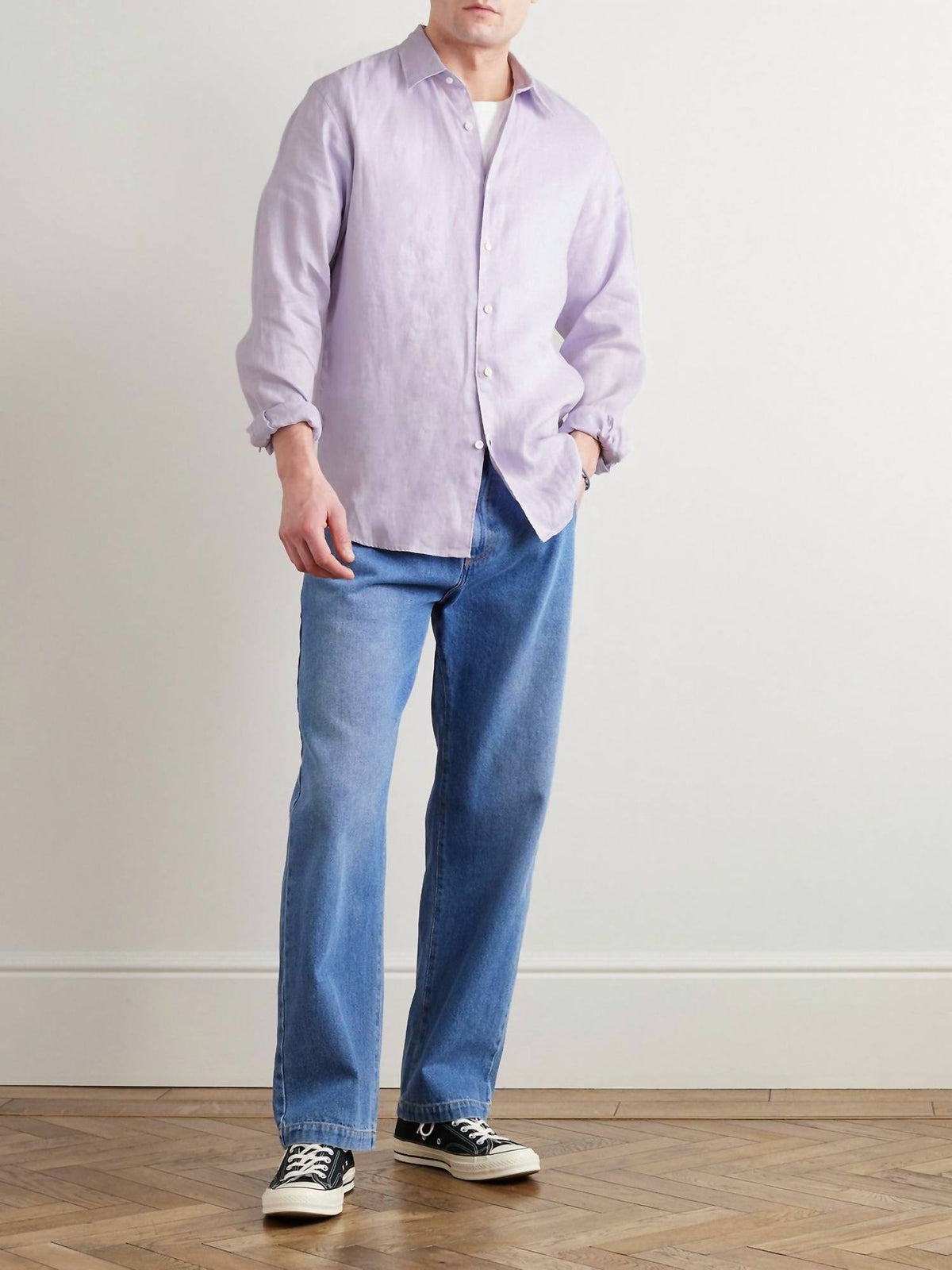 Theory - Irving Linen Button Down Shirt