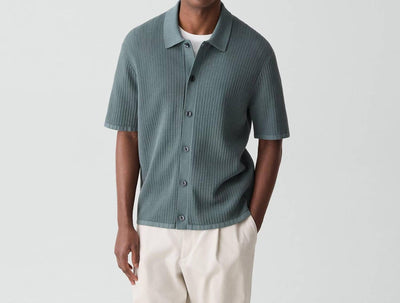 Theory - Mesh Button-up Shirt