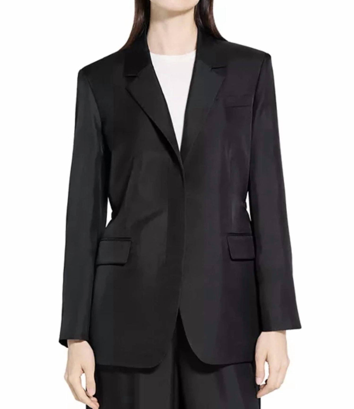 Theory - OVERSIZED SILK BLAZER