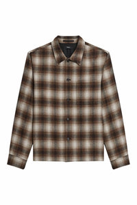 Theory - PLAID BUTTON DOWN OVERSHIRT
