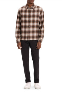 Theory - PLAID BUTTON DOWN OVERSHIRT
