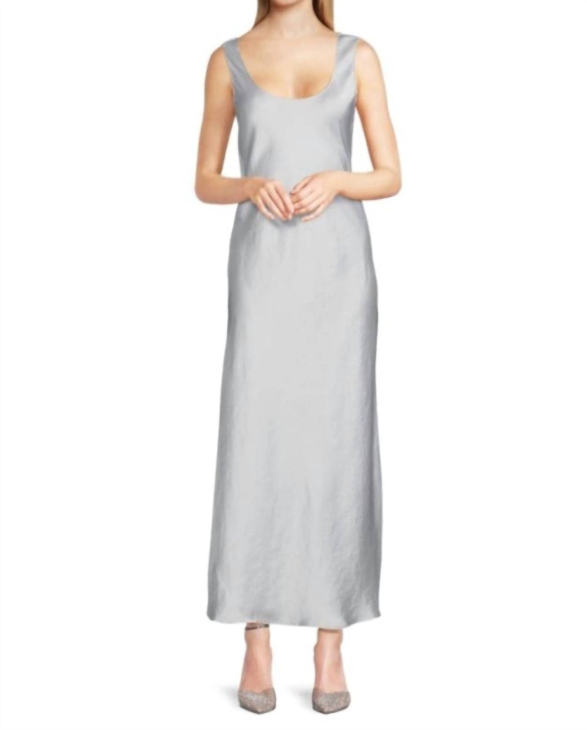 Theory - Scoop Neck Cowl Back Maxi Dress