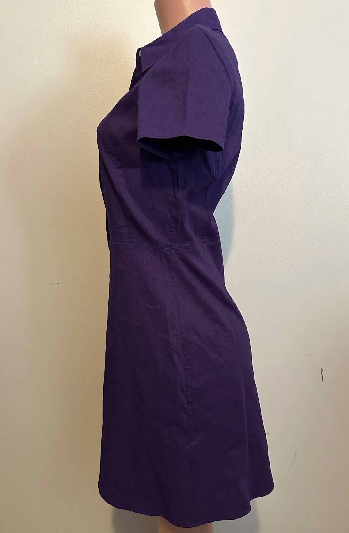 Theory - Short Sleeve Button-down Dress