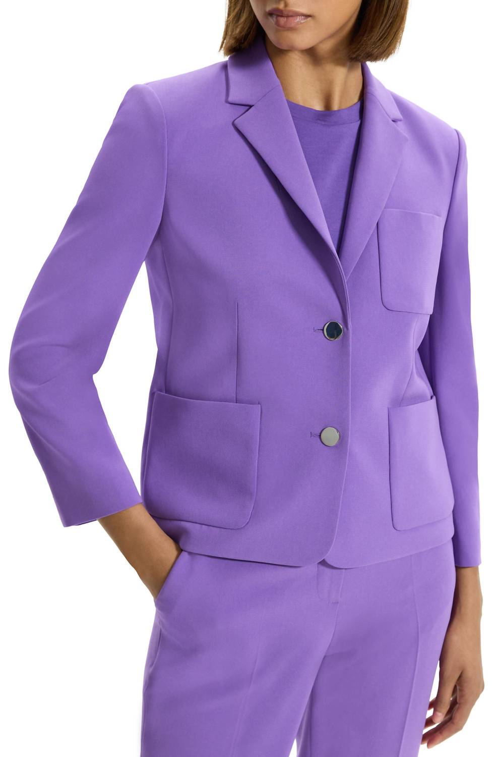 Theory - Shrunken Single Breasted Blazer - blazers - clothing - jackets