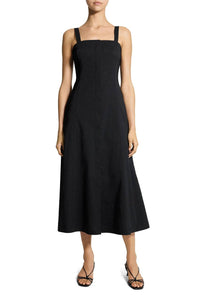 Theory - Square Neck Midi Dress