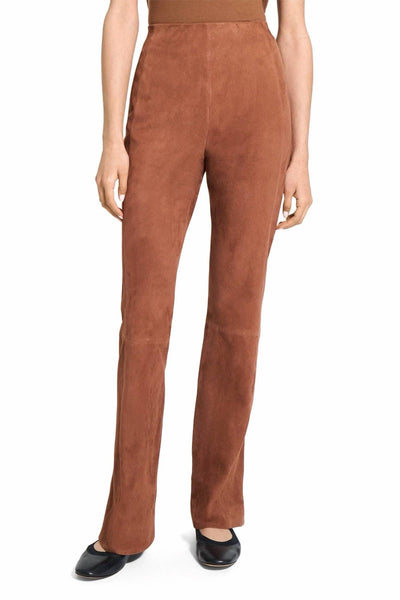 Theory - SUEDE SLIT HEM PANTS