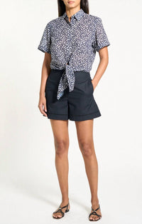Theory - Tie Front Button Down Shirt