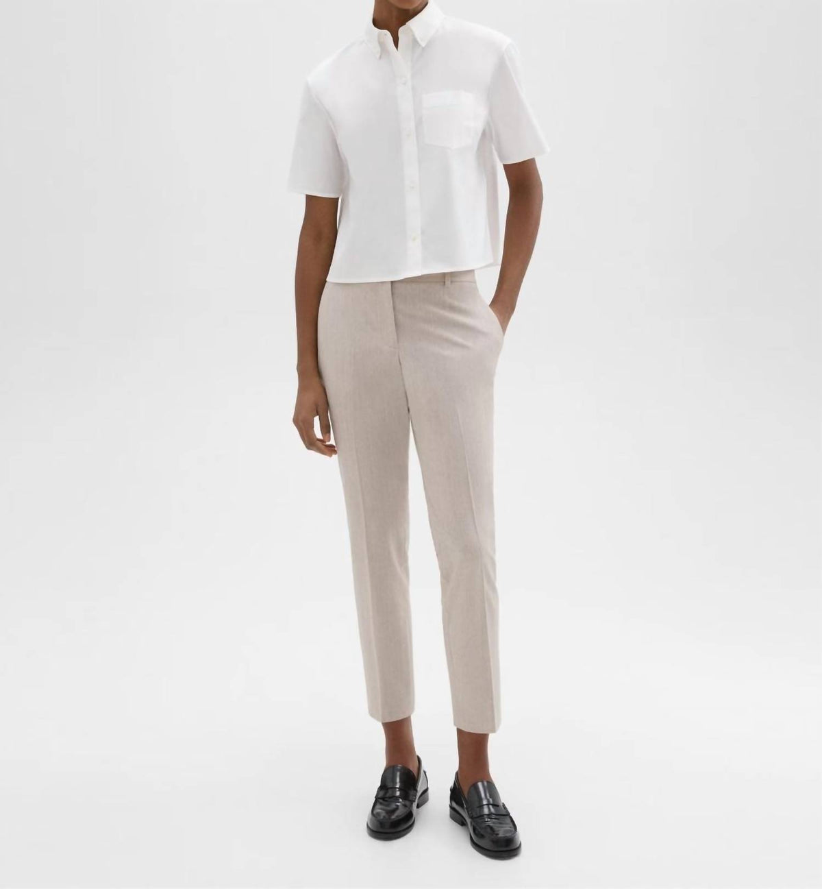 Theory - Treeca Pant in Good Wool