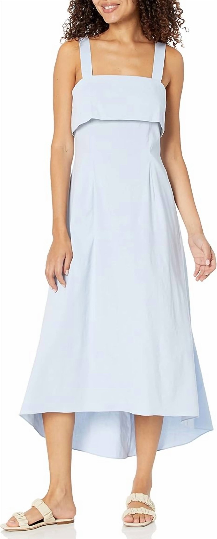 Theory - Women's Flap Midi Dress - blue - clothing - dresses