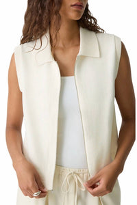 Theory - ZIP UP SPREAD COLLAR VEST