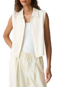 Theory - ZIP UP SPREAD COLLAR VEST