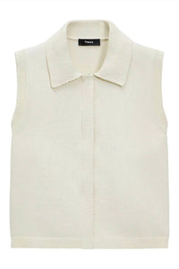 Theory - ZIP UP SPREAD COLLAR VEST