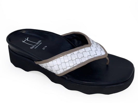 Thierry Rabotin - Women's Ucria Thong Sandals - sandals - shoes - white