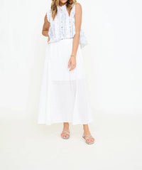 Things Between - Anastasia Eyelet Maxi Skirt