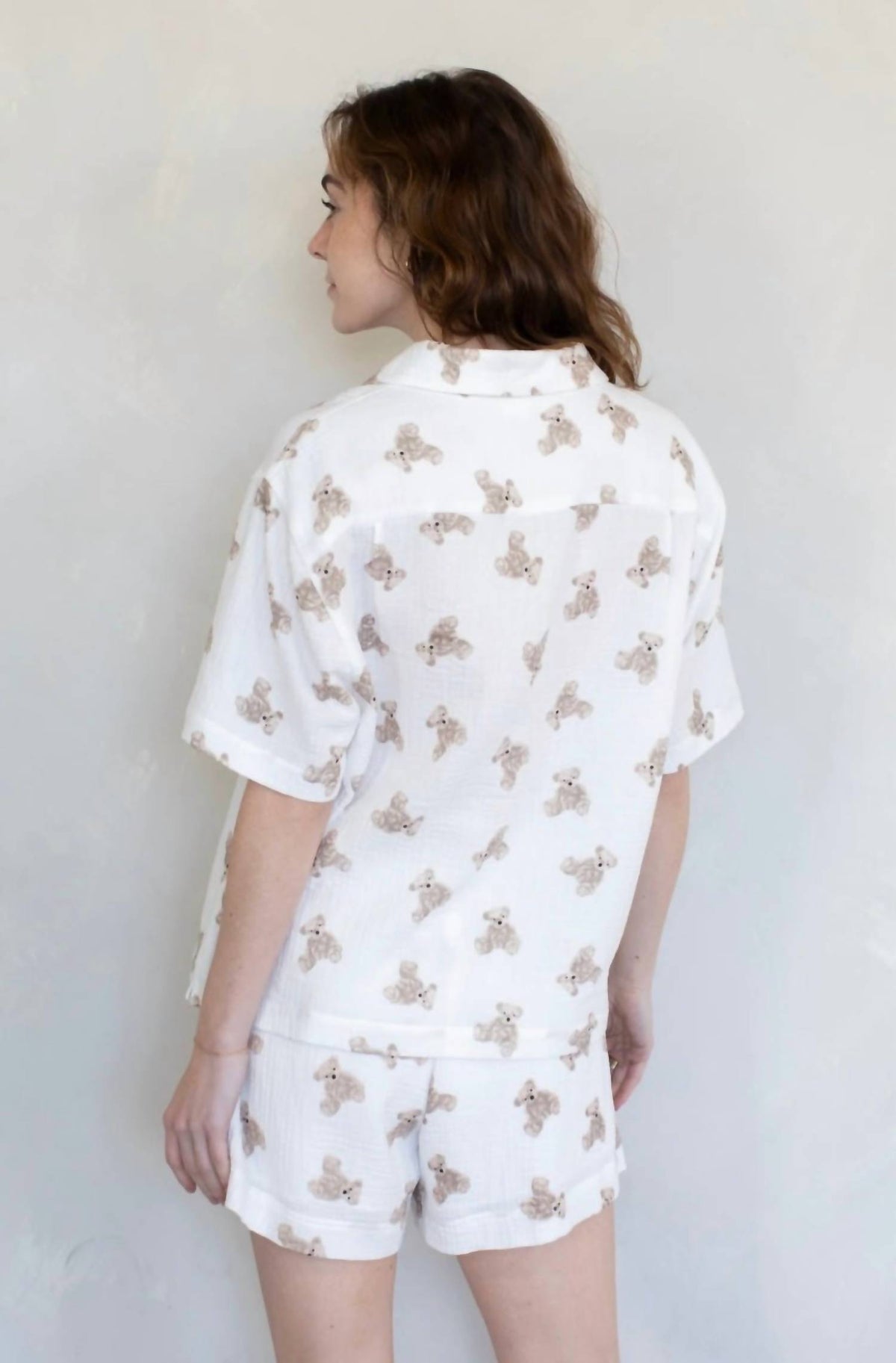 Things Between - Button-down Top And Shorts Set