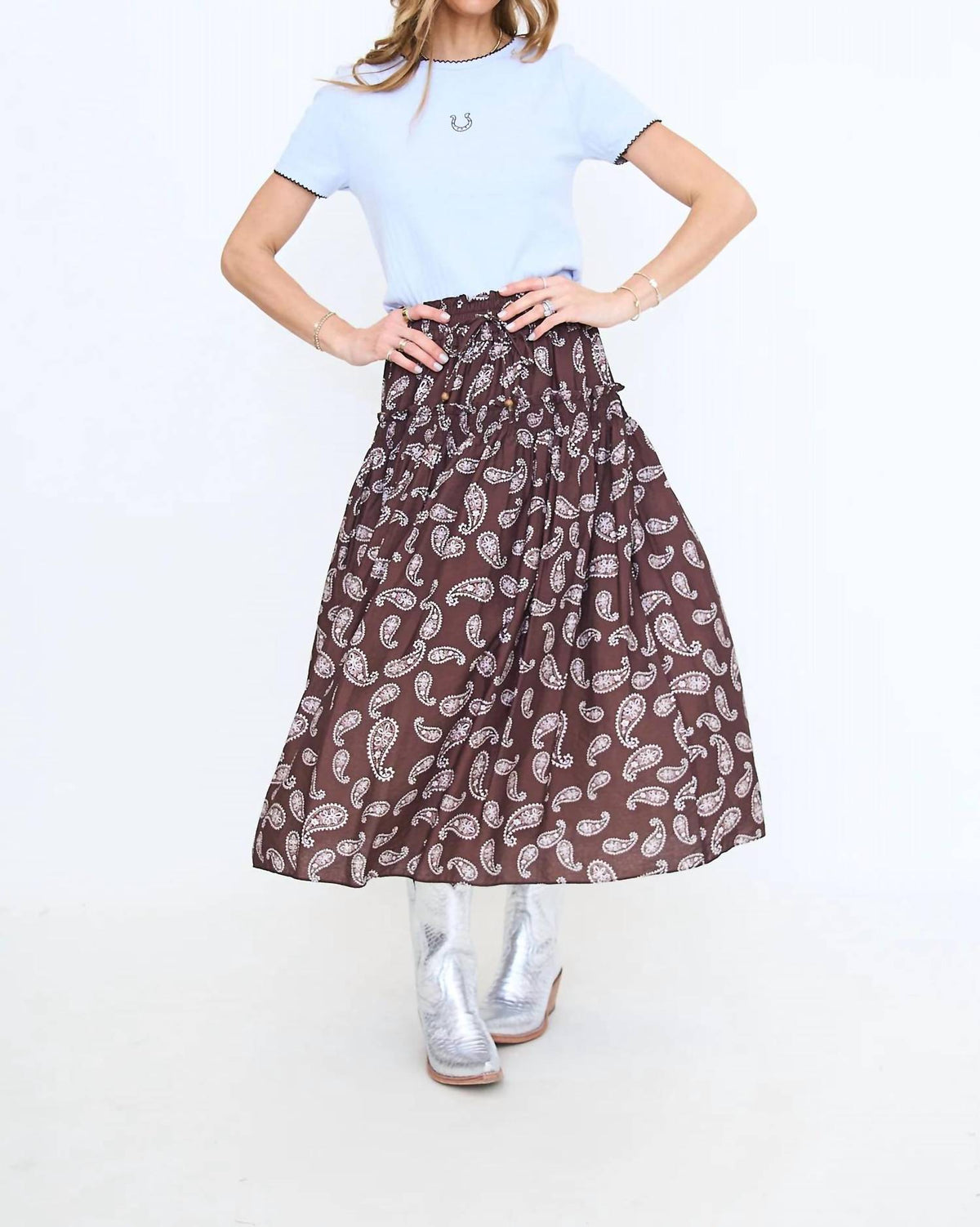 Things Between - Horseshoe Pointelle Tee