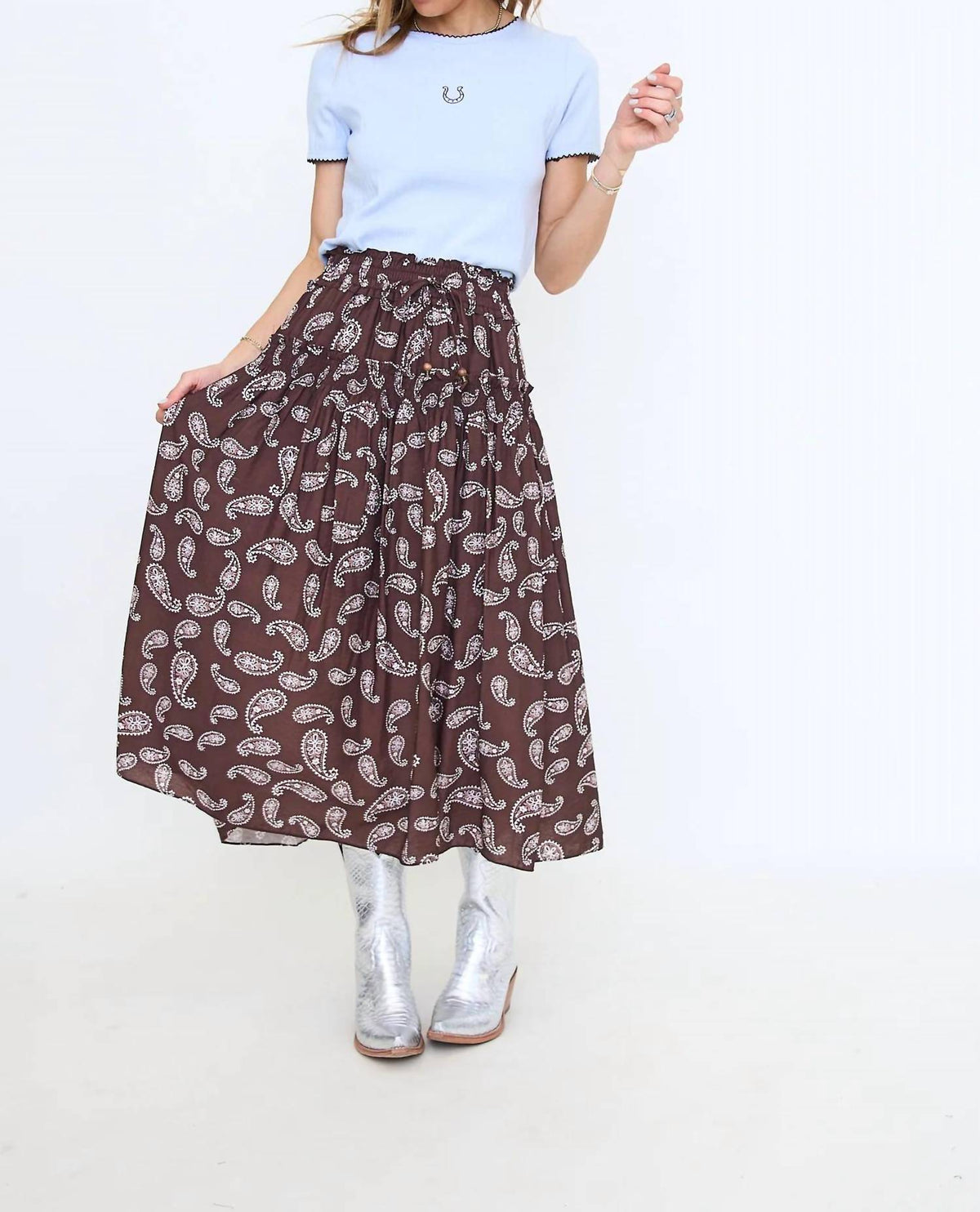 Things Between - Horseshoe Pointelle Tee