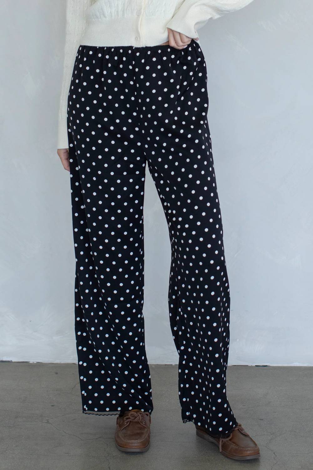 Things Between - Jemma Satin Polka Dot Pants