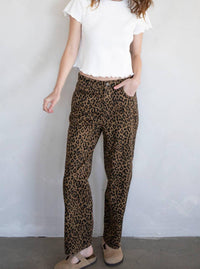 Things Between - Cotton Animal Print Pants