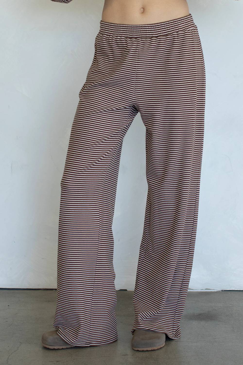 Things Between - Levi Striped Wide Leg Pants