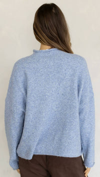 Things Between - Oversized Piper Mock Neck Pullover