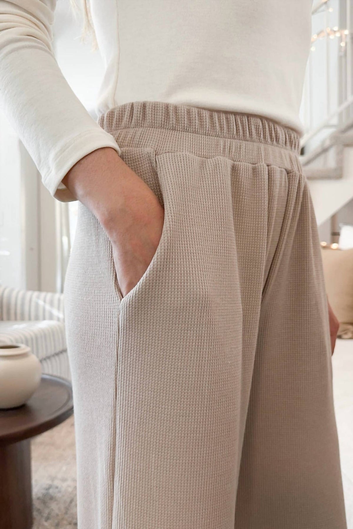 Things Between - Rowan Waffle Knit Pants