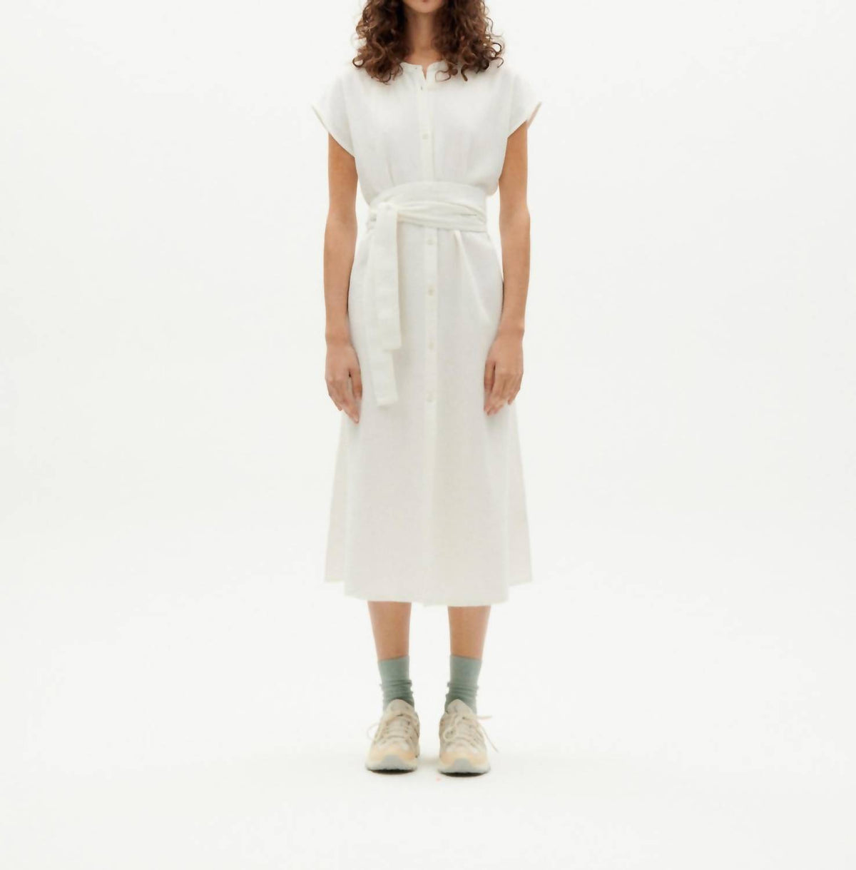 Thinking Mu - Loop Gretel Midi Dress