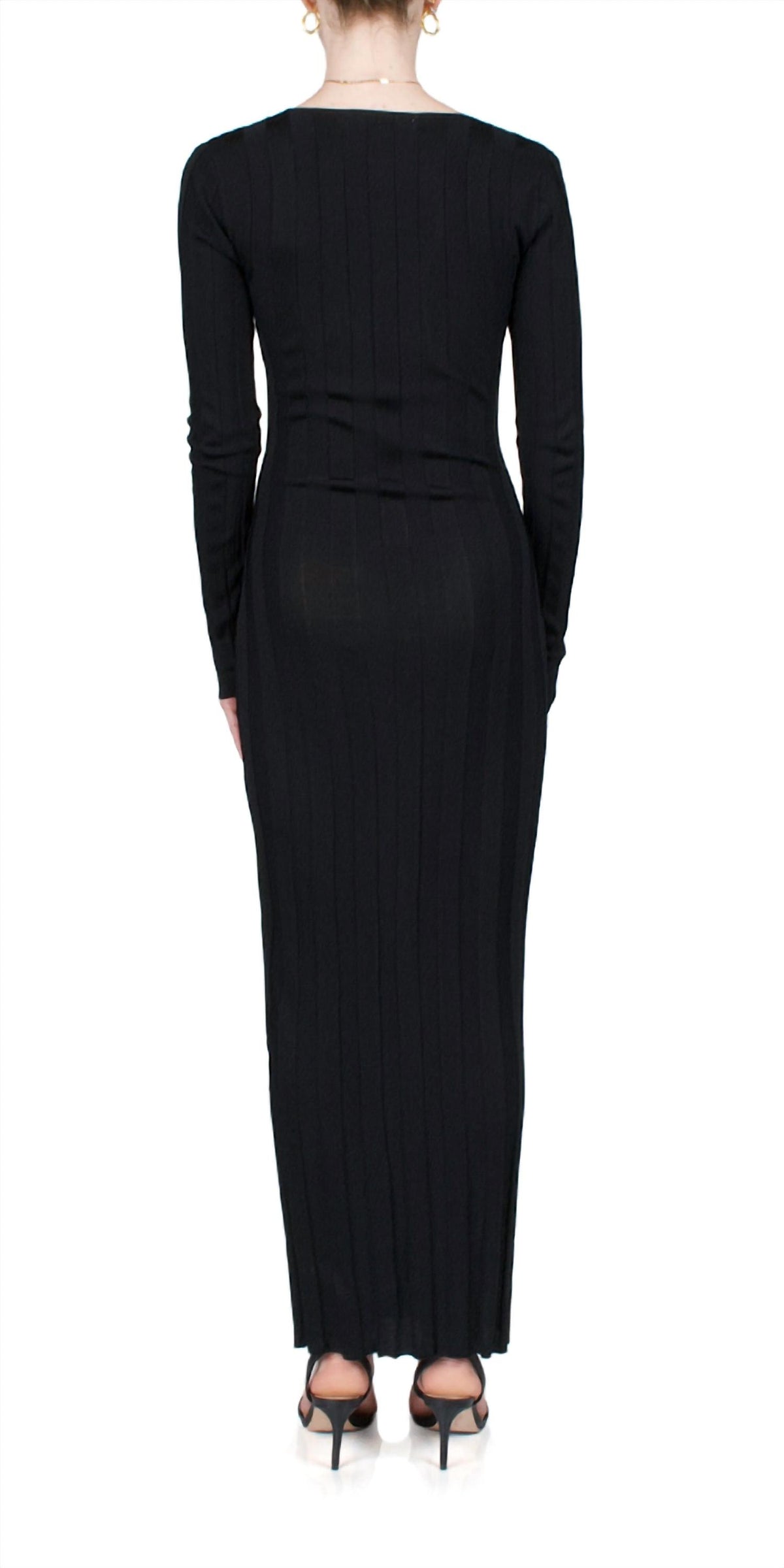Liaison Knit Keyhole Maxi Dress