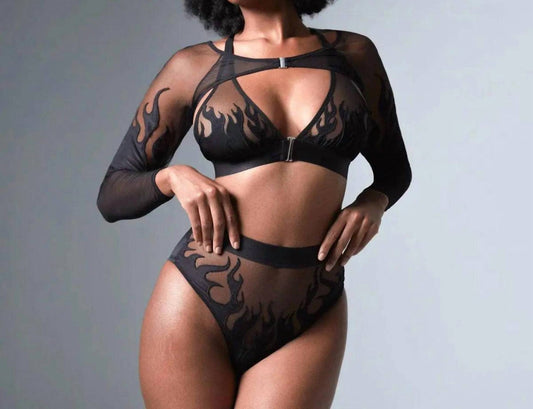 Thistle And Spire - Smokin Mirrors Shrug - black - clothing - intimates