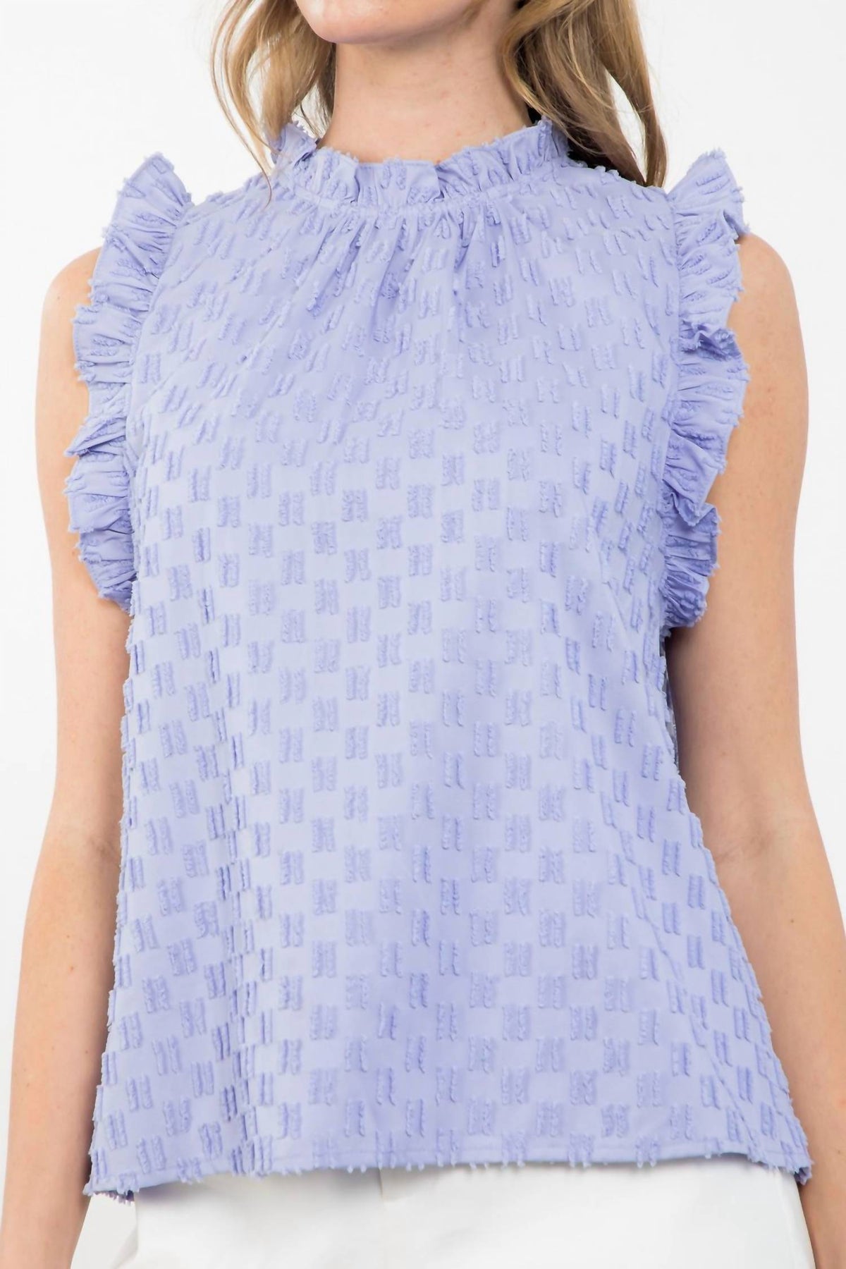 Thml - Abby Ruffle Sleeve Textured Top