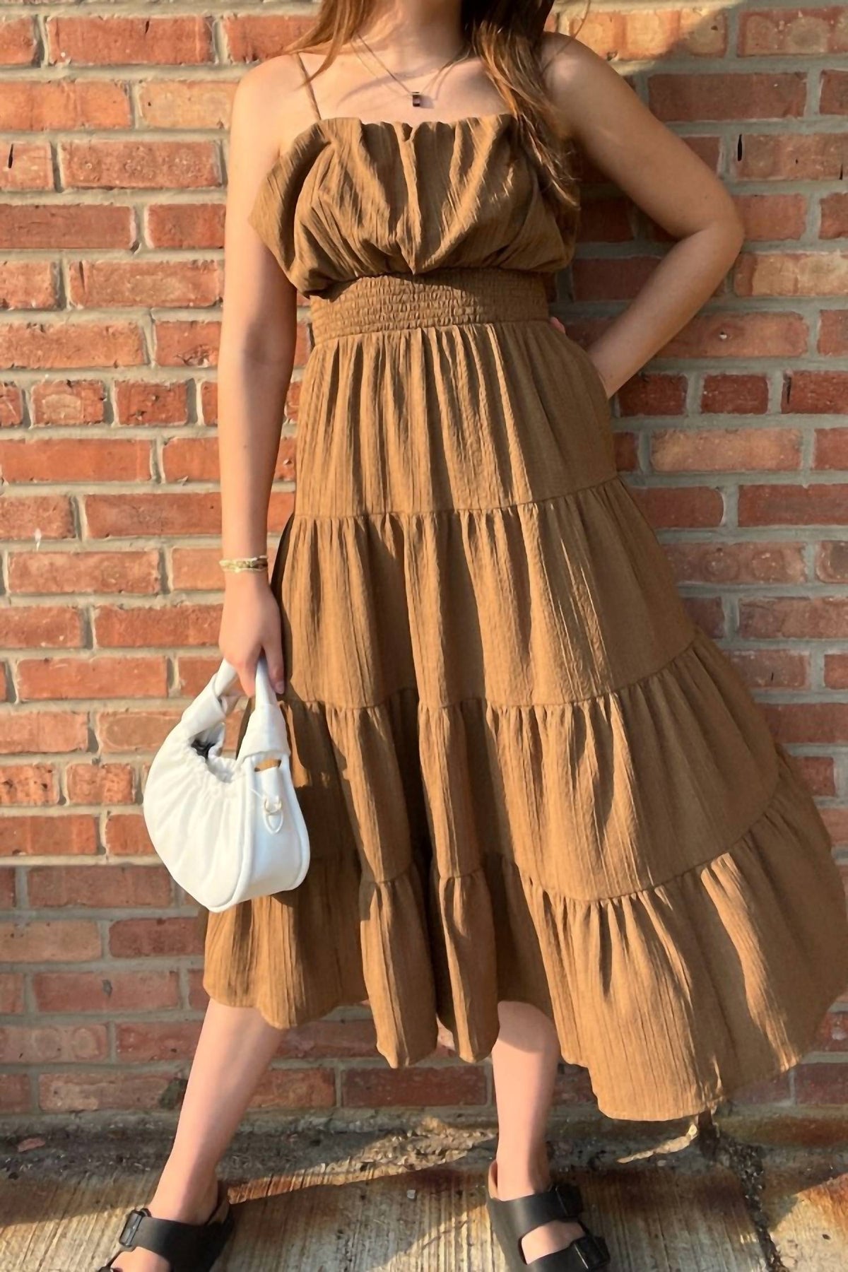 Thml - Café Life Tiered Midi Dress