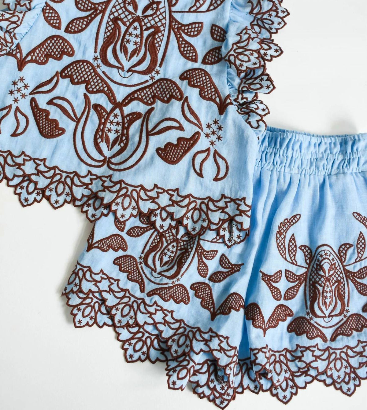 Thml - Carolina Coast Embroidered Shorts