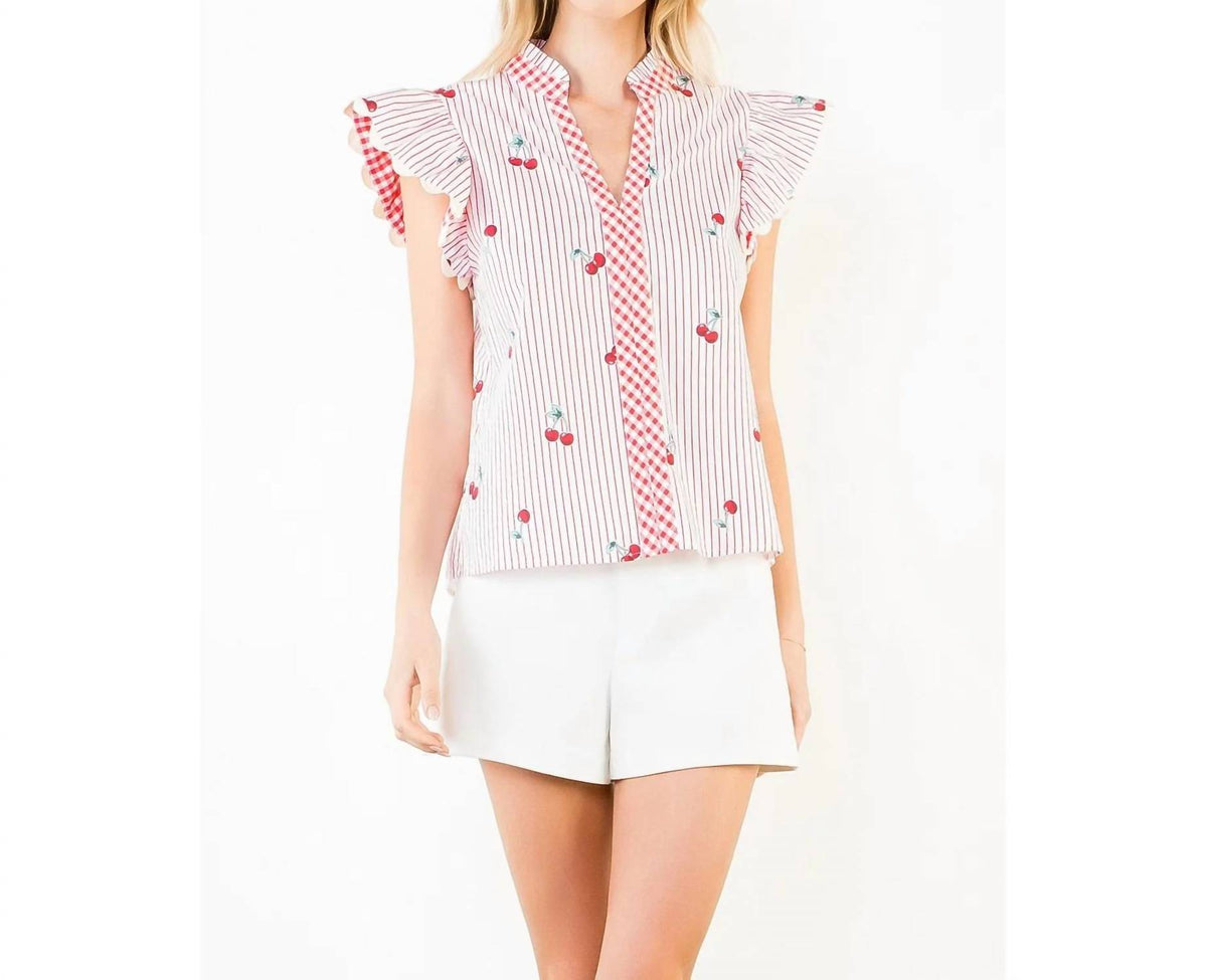 Thml - Cherry Print Top