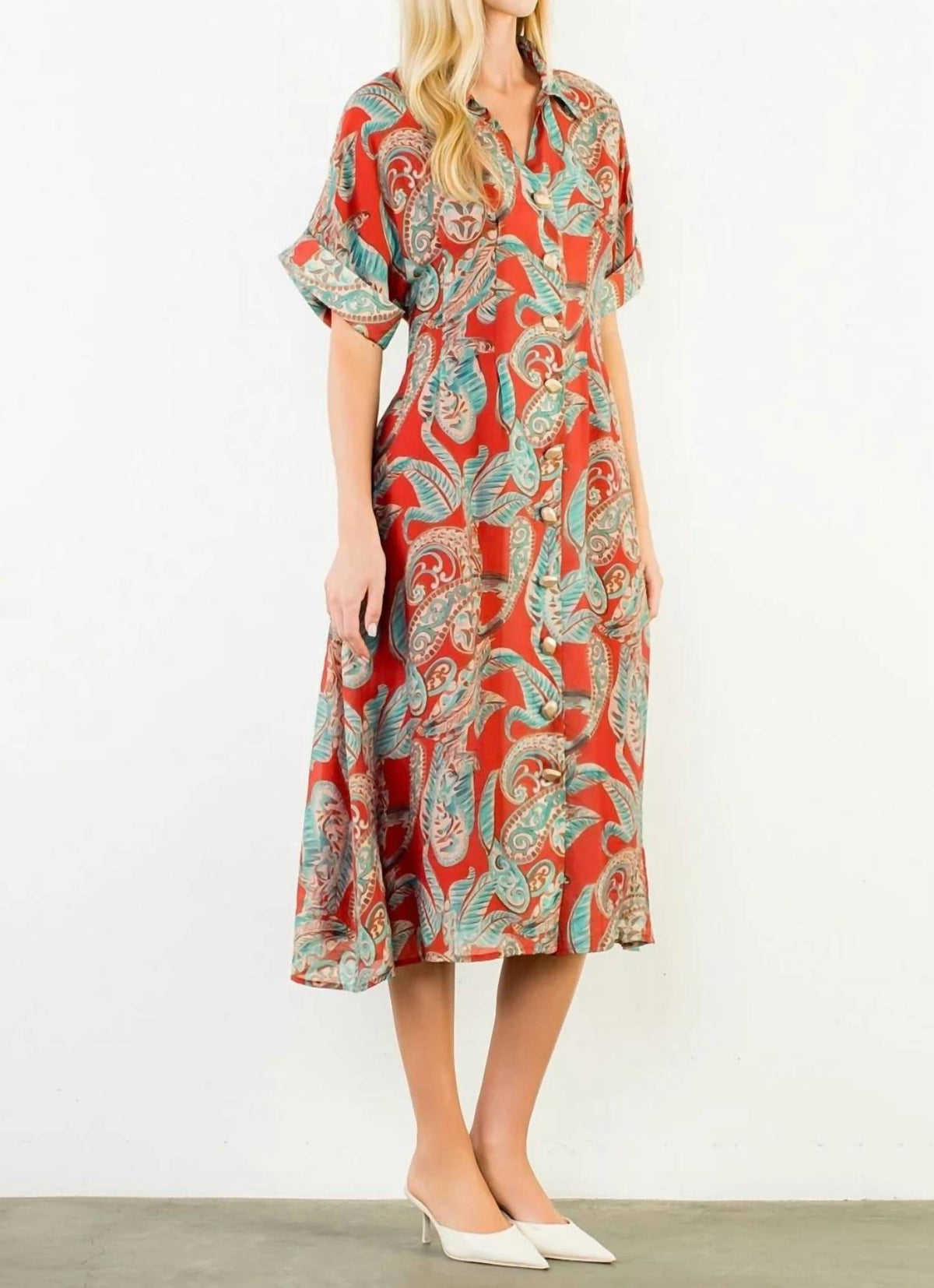 Thml - Collared Midi Sheer Dress
