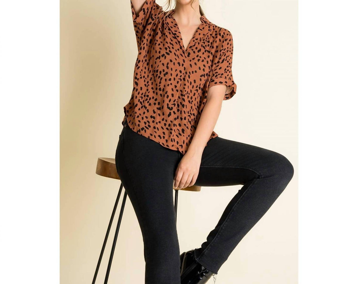 Thml - Collared Print Blouse