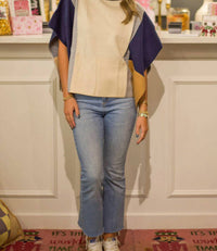 Thml - Cozy Colorblock Poncho