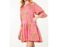 Thml - Ellen Flower Print Dress - clothing - collection:vacationdresses(Auto) - cotton - blend