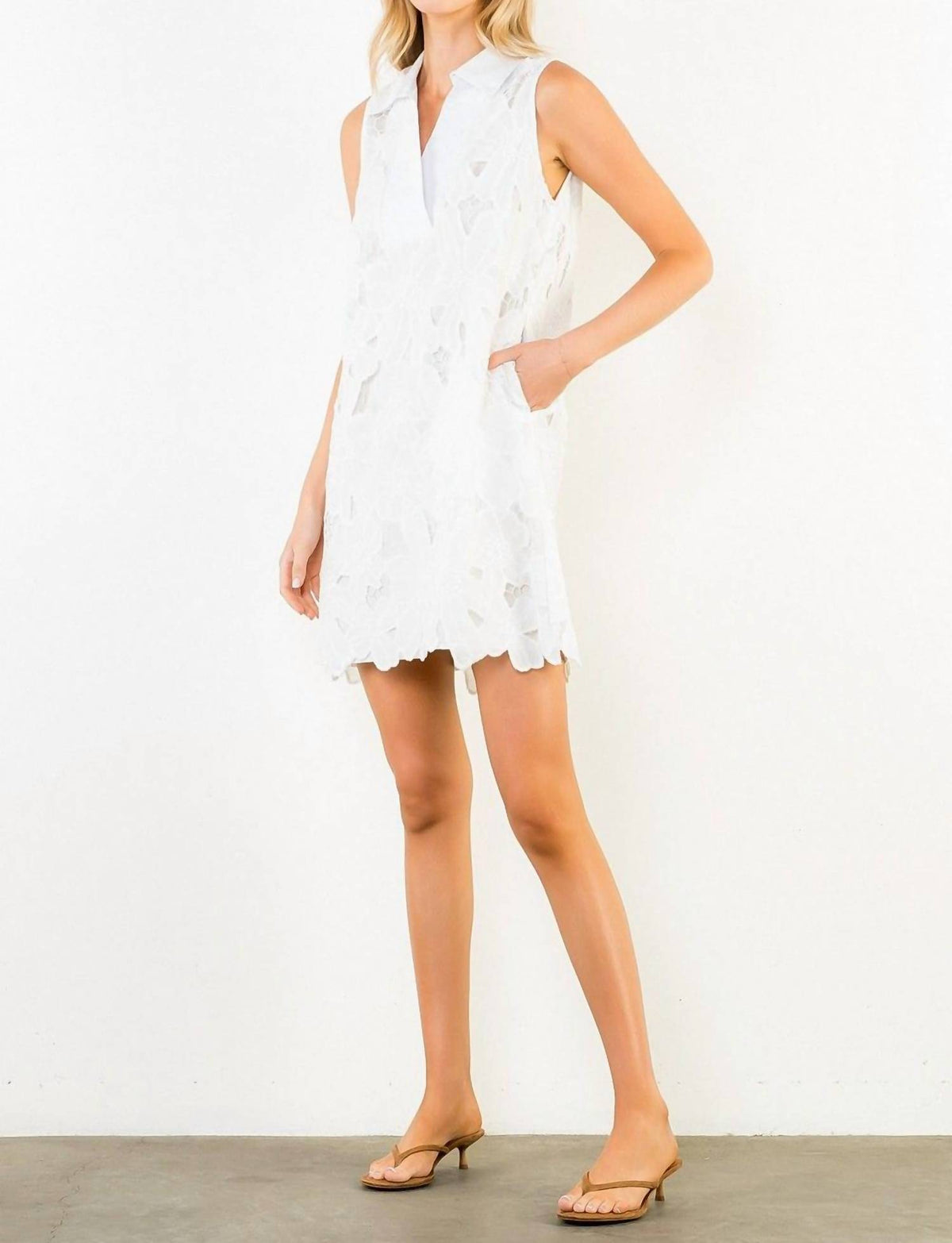Thml - Eyelet Embroidered Dress